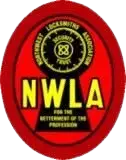 Logo of the National Locksmith Association featuring bold yellow and red colors.